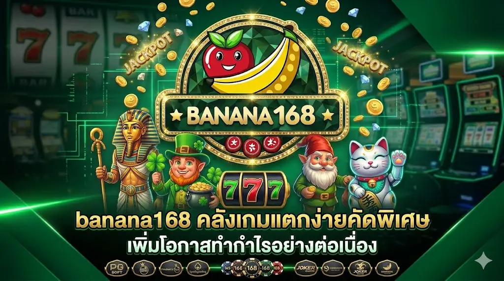 banana168 คลังเกมแตกง่ายคัดพิเศษ เพิ่มโอกาสทำกำไรอย่างต่อเนื่อง